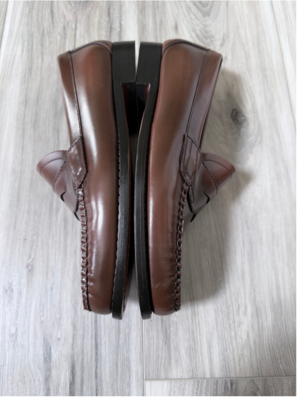 G.H. Bass Weejuns Logan Penny Loafers Men’s 8 EE Brown Leather Dress Shoes - Picture 10 of 12